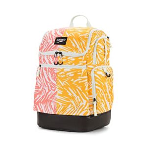 speedo large teamster backpack 35-liter, abstract tiger 2.0, one size