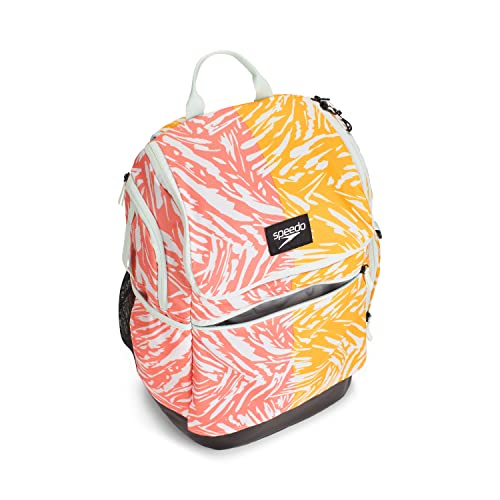 Speedo Large Teamster Backpack 35-Liter, Abstract Tiger 2.0, One Size