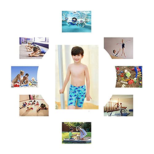 JEOCODY Red Flash Print Boy's Athletic Shorts for Training Casual Board Shorts with 3D Print 7-8 Years