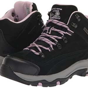 Skechers Sport Women's Women's Trego-Alpine Trail Hiking Shoe, BKLV=Black/Lavendar, 10