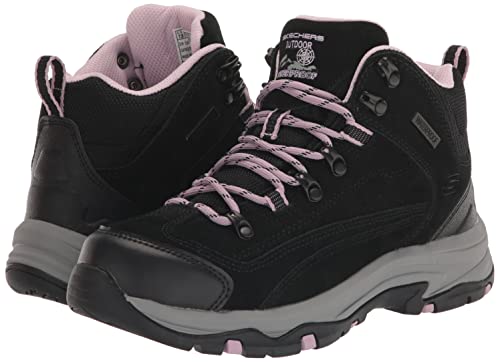 Skechers Sport Women's Women's Trego-Alpine Trail Hiking Shoe, BKLV=Black/Lavendar, 10