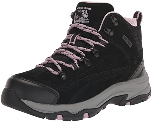 Skechers Sport Women's Women's Trego-Alpine Trail Hiking Shoe, BKLV=Black/Lavendar, 10