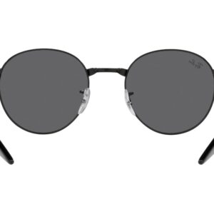 Ray-Ban RB3691 Round Sunglasses, Black/Dark Grey, 51 mm