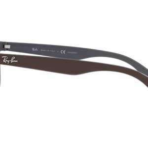 Ray-Ban Rb4374 Square Sunglasses, Brown On Grey/Brown Gradient Polarized, 56 mm