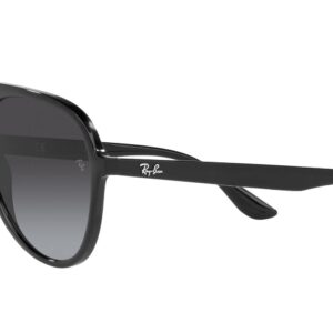 Ray-Ban RB4376 Aviator Sunglasses, Black/Grey Gradient, 57 mm