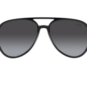 Ray-Ban RB4376 Aviator Sunglasses, Black/Grey Gradient, 57 mm