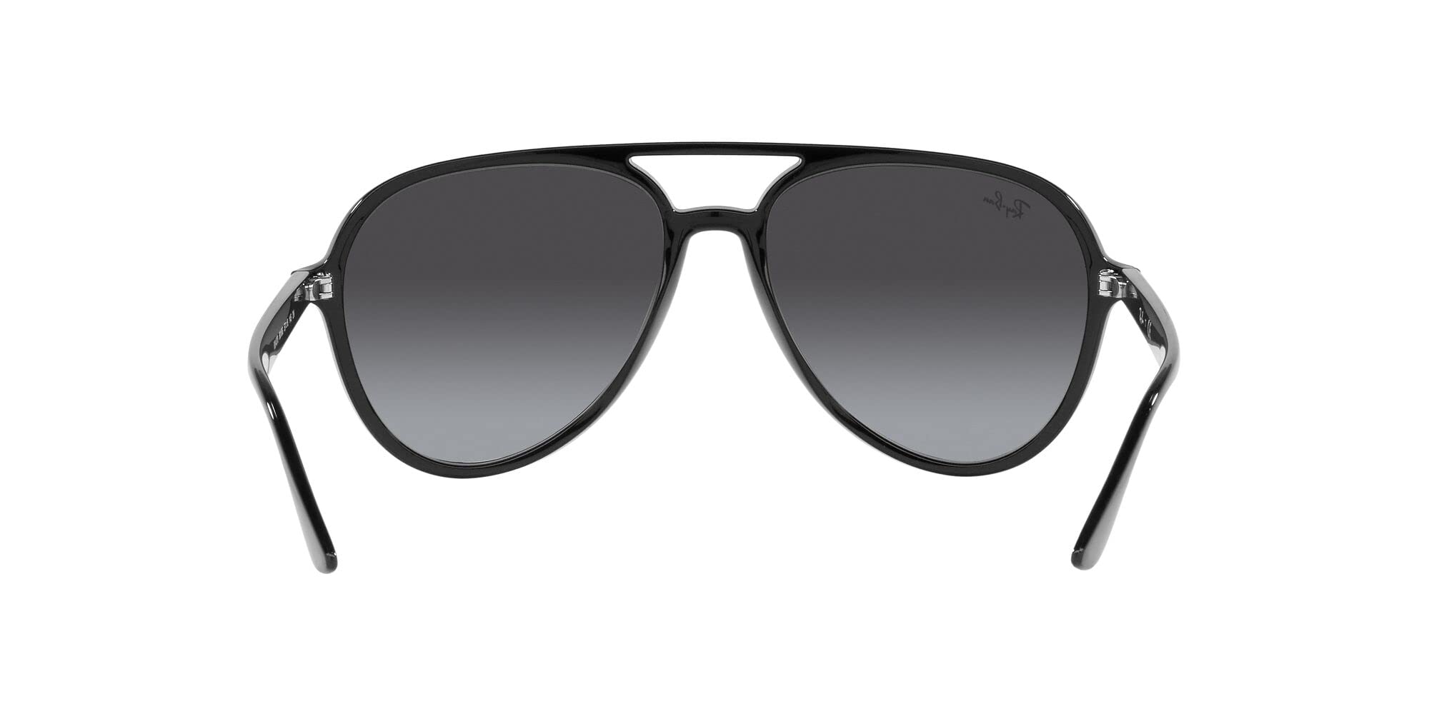 Ray-Ban RB4376 Aviator Sunglasses, Black/Grey Gradient, 57 mm