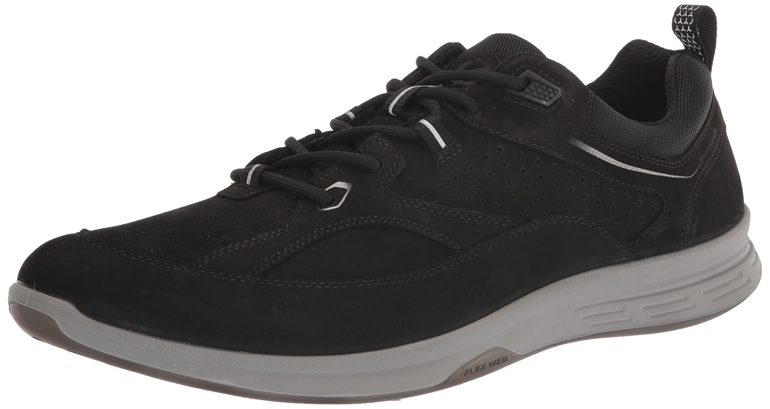 ECCO Men's Exceed Walking Sneaker Hiking Shoe, Black/Black Nubuck, 10-10.5