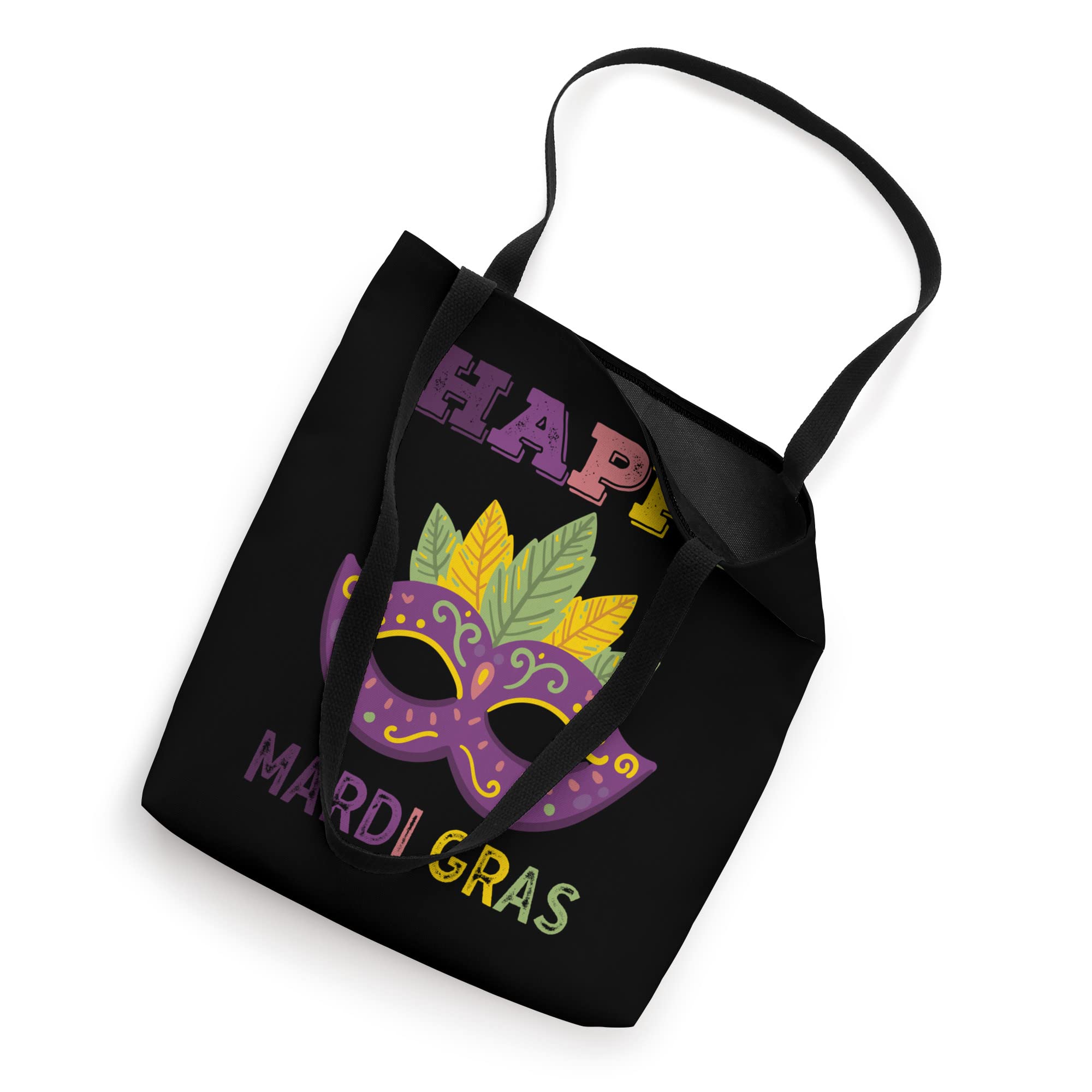 Funny Mardi Gras Costume Happy Mardi Gras Cool Mask Tote Bag