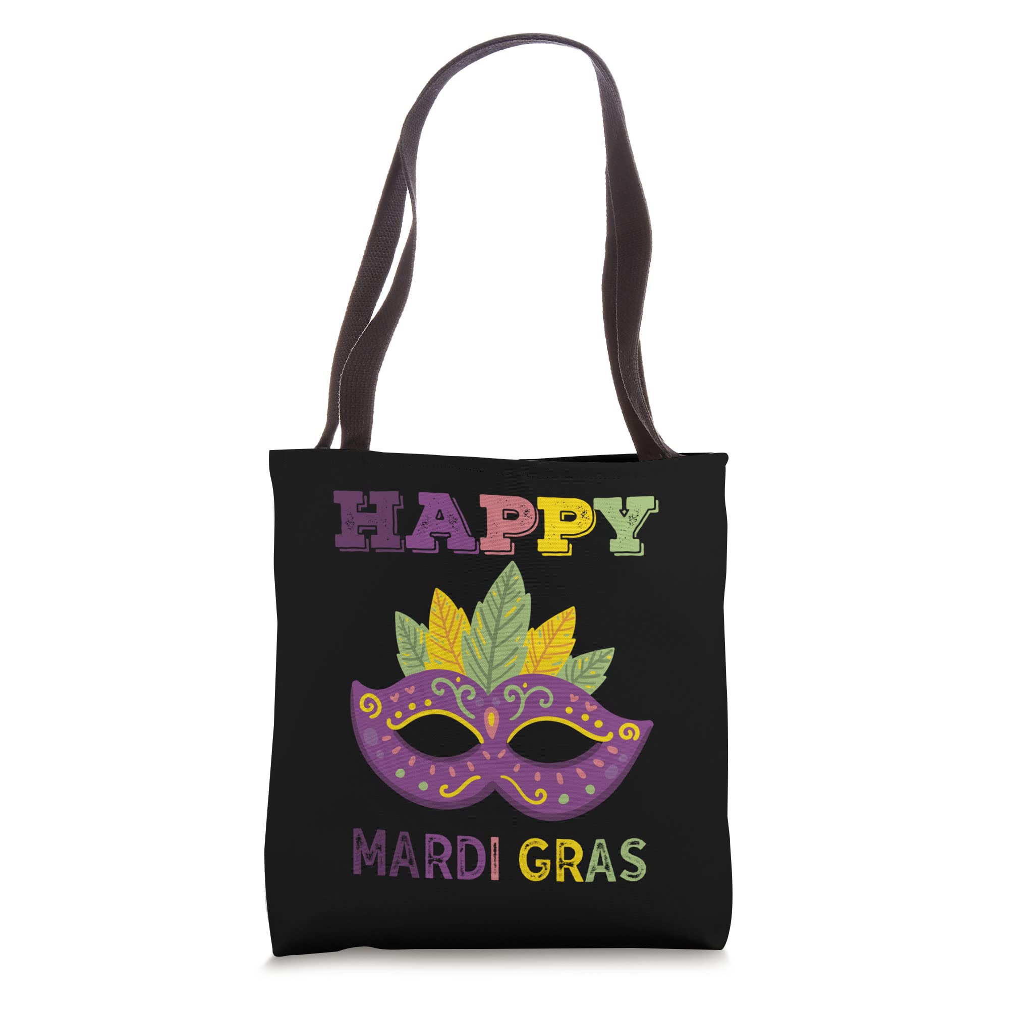 Funny Mardi Gras Costume Happy Mardi Gras Cool Mask Tote Bag