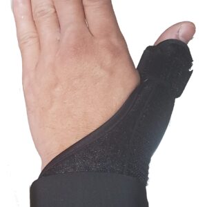 Reversible Thumb & Wrist Stabilizer Splint for BlackBerry Thumb, Pain Relief, Trigger Finger, Arthritis, Tendonitis, Sprained and Carpal Tunnel Supporting, Lightweight & Breathable