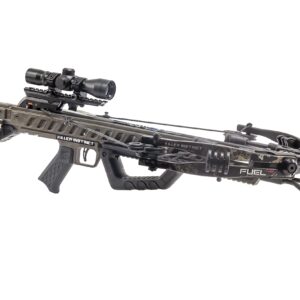 Killer Instinct Fuel 415 Crossbow Package. The Fuel 415 Pro Package is Equipped with a Lumix Scope, 3 Hypr Lite Bolts, Quiver, with an Integrated RDC Crank Allowing for Fast and Easy Reloads.