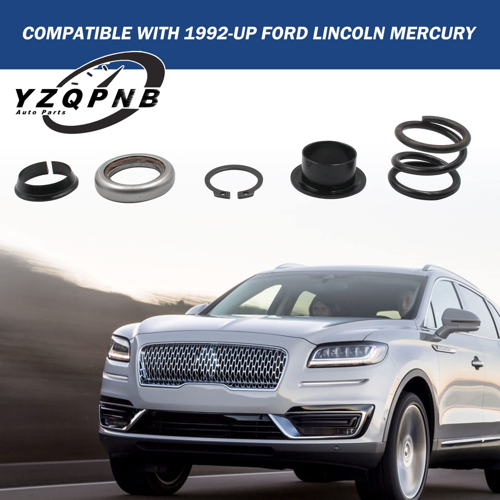 YZQPNB Steering Column Upper Bearing Kit for Tilt/No Tilt Compatible with 1992-2003 Ford 1992-2003 F150 F250 F350 1992-2003 E350 E450 Lincoln Mercury Replace F4DZ-3517-A