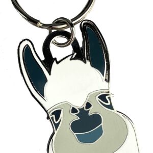 Milk Mug Designs Llama Face Enamel Metal Key Chain