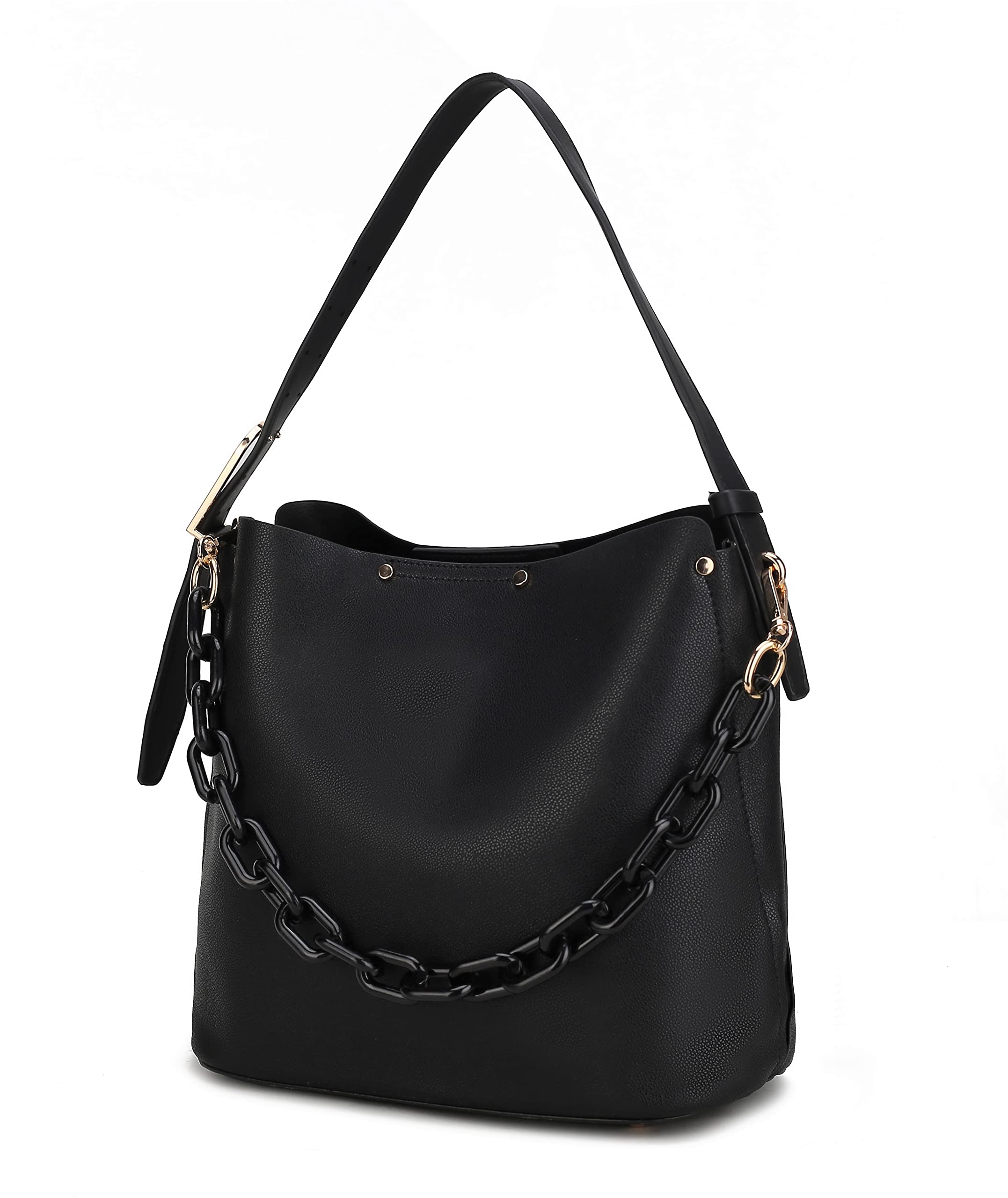 MKF Collection Hobo bag, Top Handle Handbag, Pu Leather Shoulder Purse