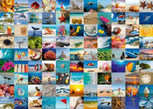 ravensburger 99 seaside moments jigsaw puzzle | 1000-piece | unique softclick technology | vibrant, glare-free | perfect for ages 14 and up