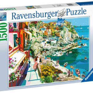 Ravensburger Romance in Cinque Terre 1500 Piece Jigsaw Puzzle for Adults - 16953 - Every Piece is Unique, Softclick Technology Means Pieces Fit Together Perfectly