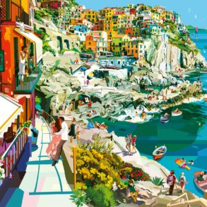 Ravensburger Romance in Cinque Terre 1500 Piece Jigsaw Puzzle for Adults - 16953 - Every Piece is Unique, Softclick Technology Means Pieces Fit Together Perfectly