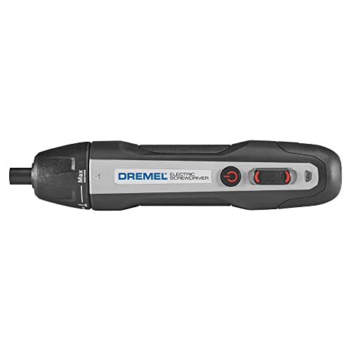 Dremel 4V Cordless Screwdriver Kit with 6 Power Settings and Smart Stop Technology, Includes 7 Screwdriver Bits, 1 Bit Extender, USB Cable and Power Adapter, HSES-01