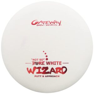 gateway disc sports "not so pure white wizard putter golf disc [colors may vary] - 170-172g