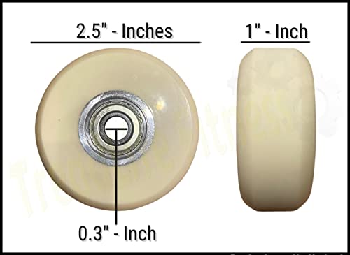 Elliptical Roller Ramp Wheel - Compatible with NordicTrack AudioStrider 990 Elliptical NTEL79061