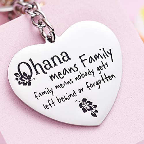 Stitch Gifts Cute Keychains Ohana Means Family Friendship Gift Stich Stuff Ornament Heart Keychain Birthday Present