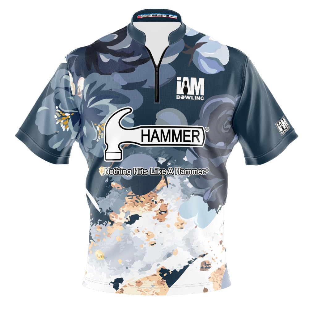 Logo Infusion Dye-Sublimated Bowling Jersey (Sash Collar) - I AM Bowling FUN Design 2062-HM - Hammer (6X-LARGE) Multicolored