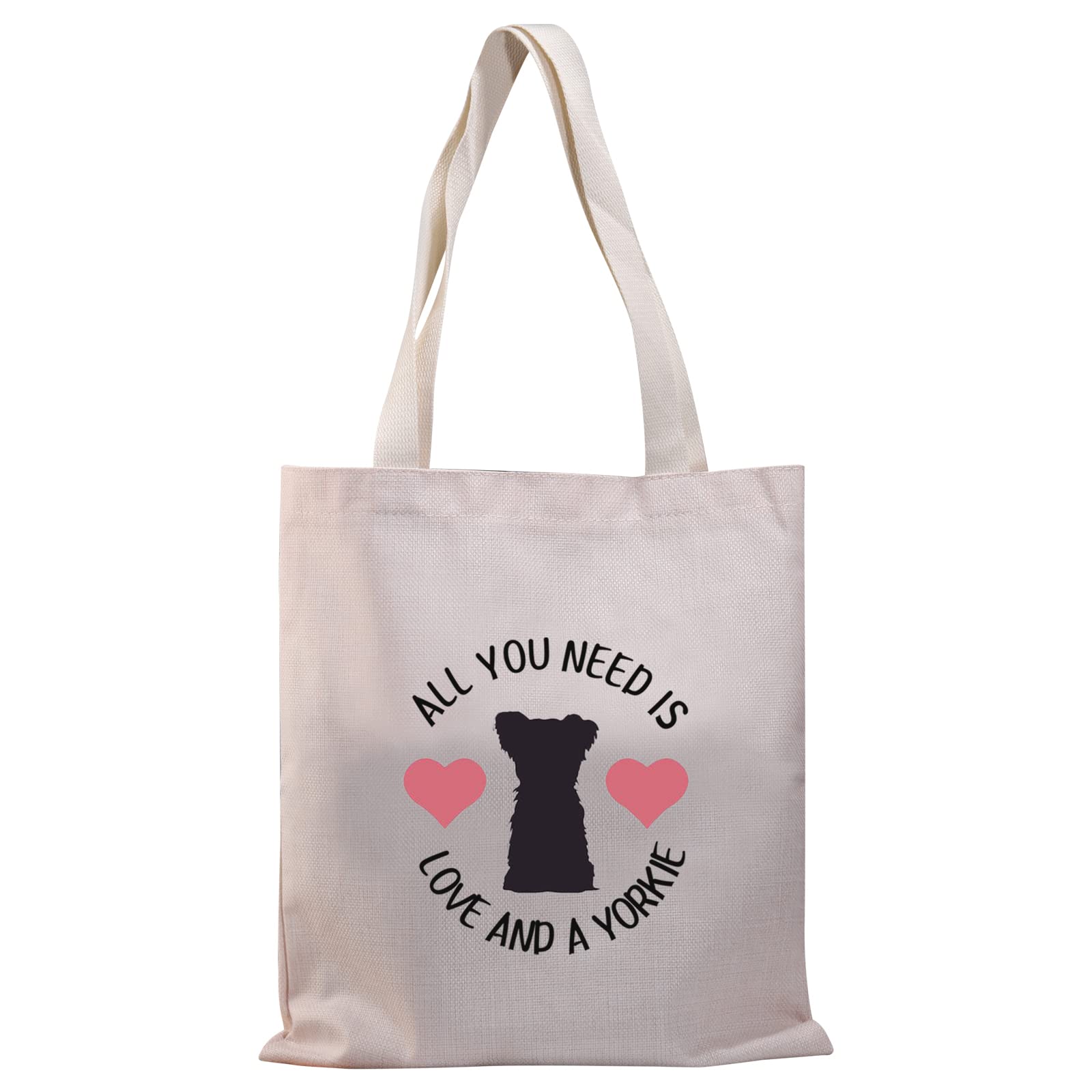 BDPWSS Yorkie Tote Bags For Women Dog Mom Gift Yorkie Terrier Gift All You Need Is Love And a Yorkie Handbags (Need love & Yorkie TG)