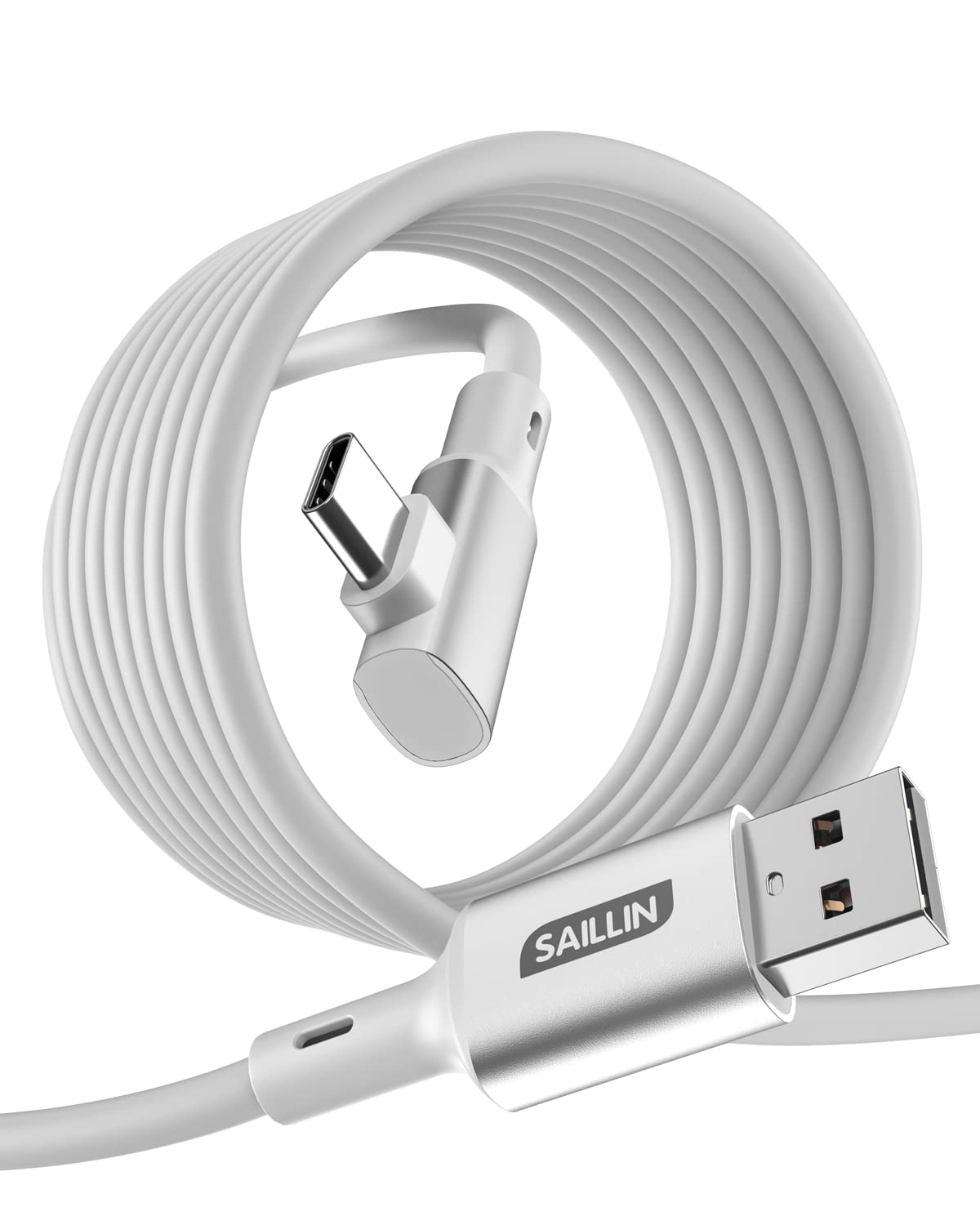 SAILLIN Link Cable 16FT Compatible with Oculus Quest 2 Accessories, USB3.0 to USB C Cable with 5Gbps High Speed Data Transfer and Safe Charging for Oculus/Meta Quest 2/1, VR Headset/Steam VR/Gaming PC