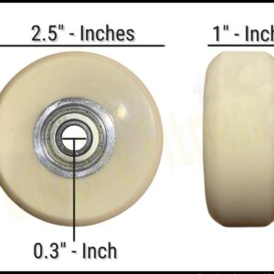 Elliptical Roller Ramp Wheel - Compatible with NordicTrack Commercial 1300 Elliptical NTEL169070