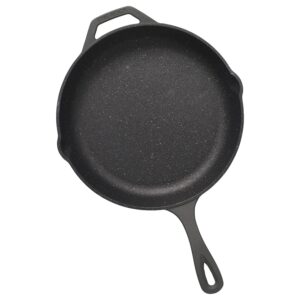 THE ROCK by Starfrit 032224-002-0000 Cast Iron Skillet (12-Inch)