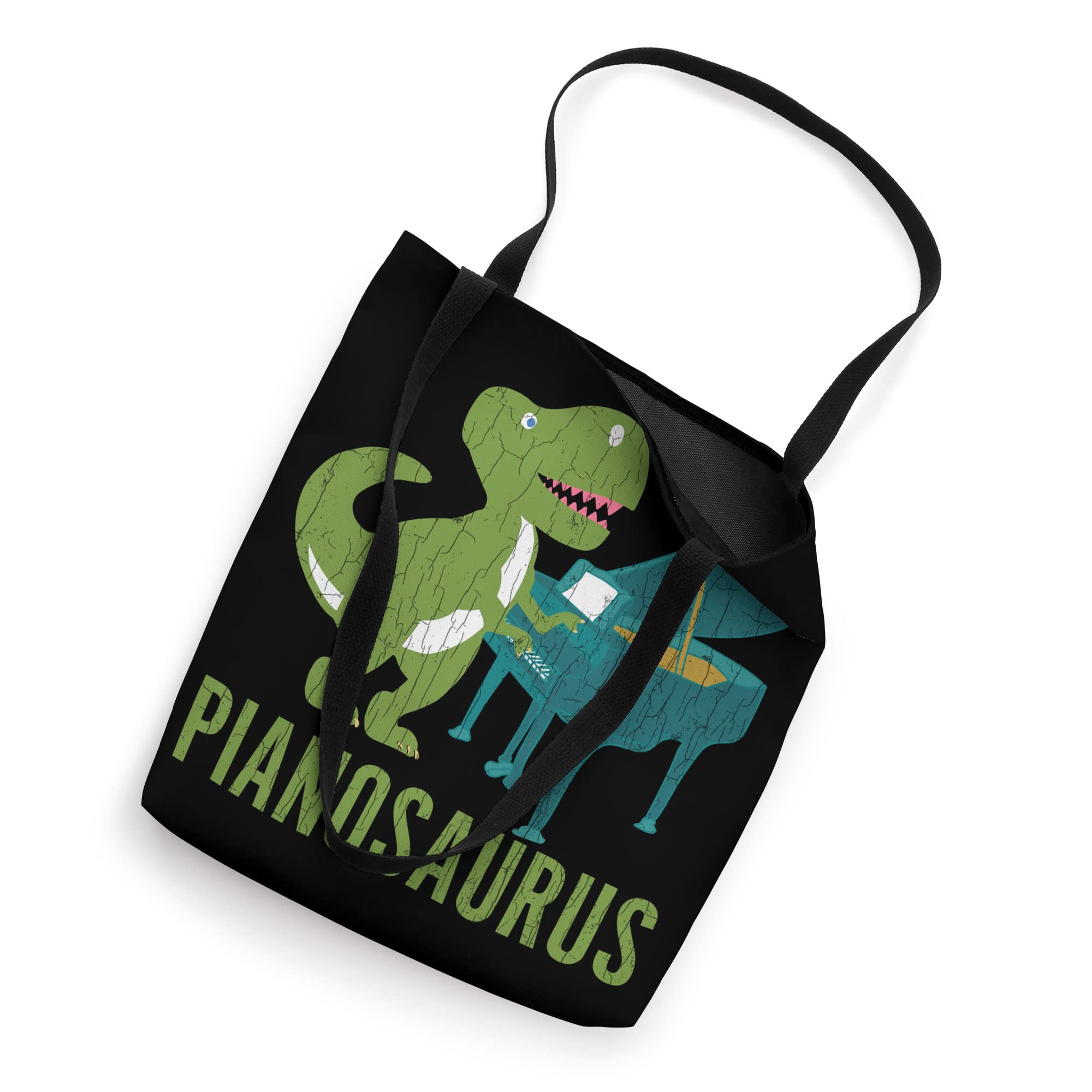 Pianosaurus Funny Piano Music Player Musician Graphic Tote Bag