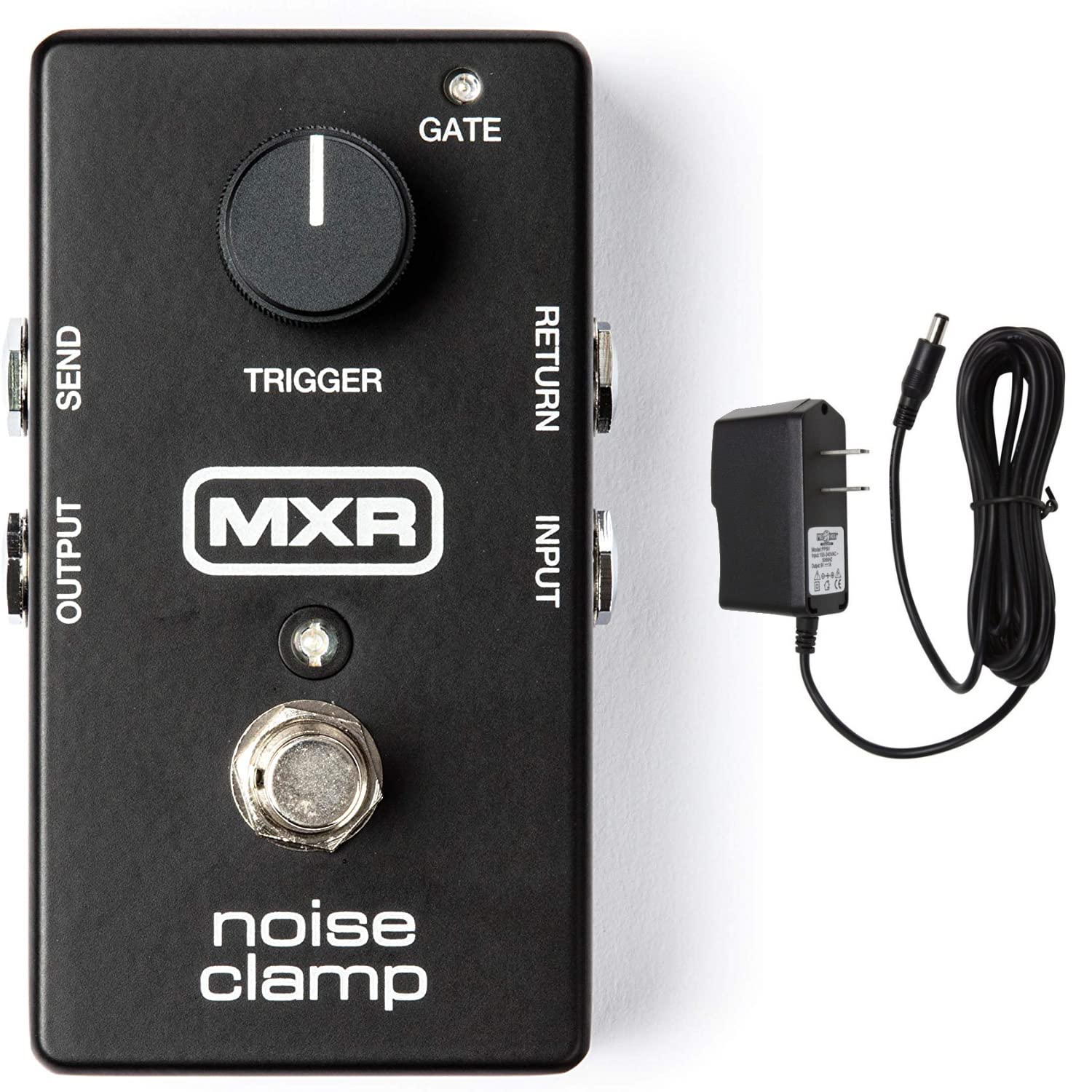 Briskdrop MXR M195 Noise Clamp Pedal Bundle with Power Supply, Green (m195psu)