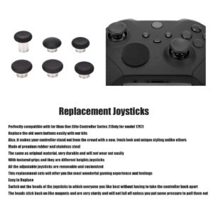 Zopsc-1 Replacement Joysticks Grip Swap Joysticks, 6 in 1 Elite Series 2 Metal Mod Exchange Thumb Joystick Suitable for Xbox One Elite Controller Series 2