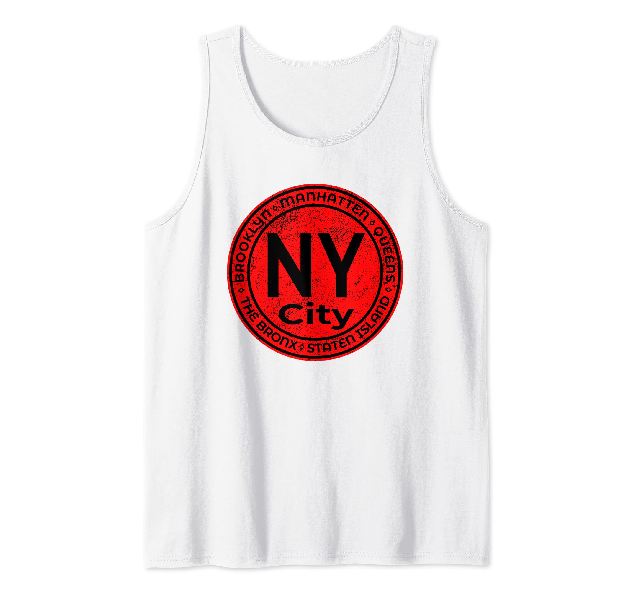 The Five Boroughs Of New York Circle Souvenir Gift Design Tank Top