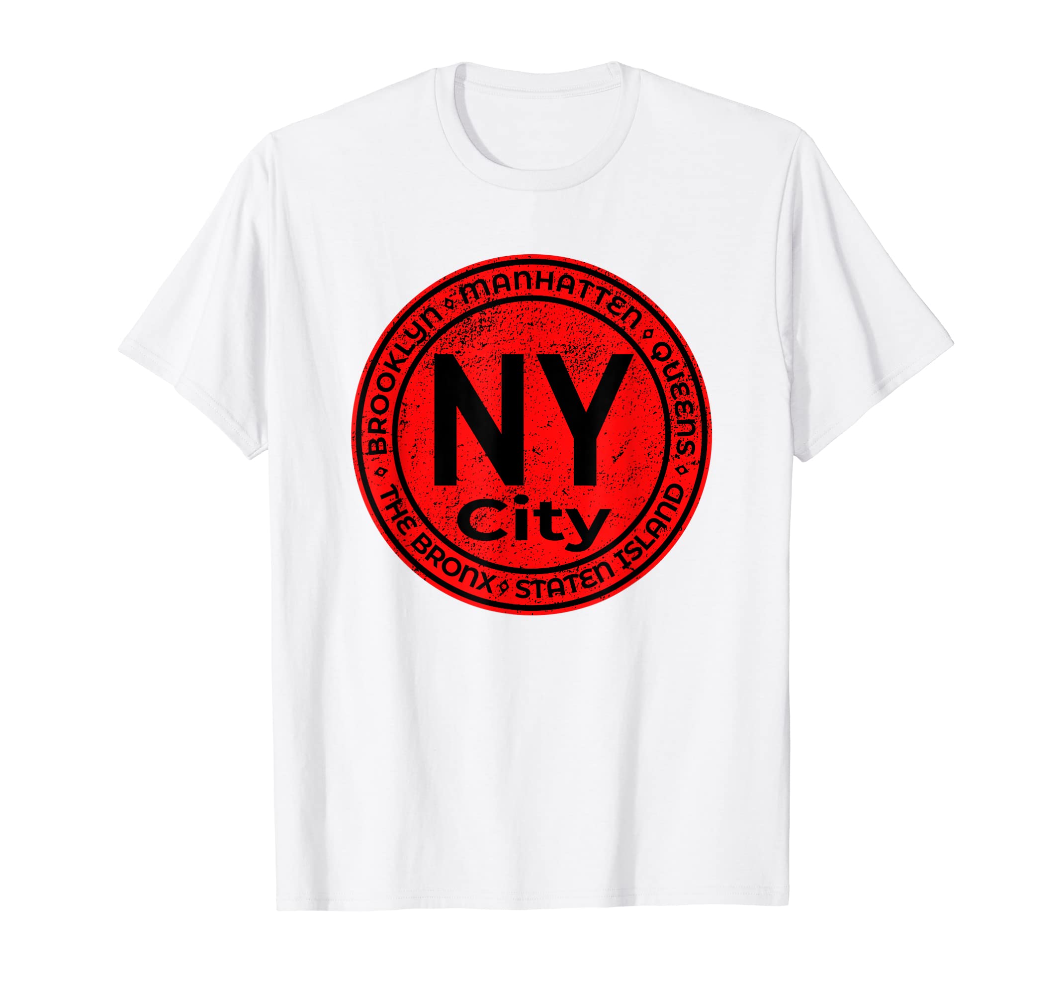 The Five Boroughs Of New York Circle Souvenir Gift Design T-Shirt