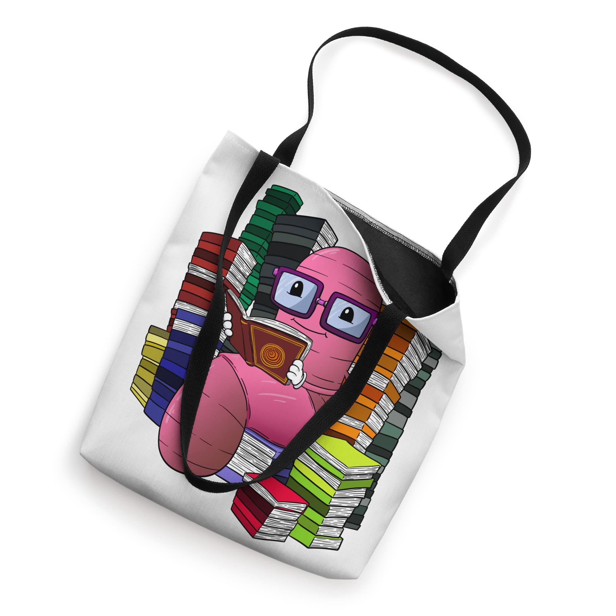 Bookworm and the To-Be-Read Pile Tote Bag