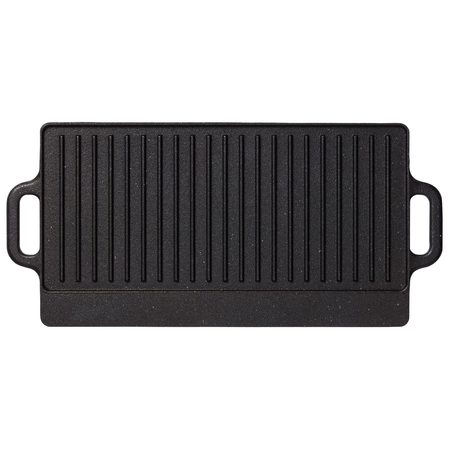 THE ROCK by Starfrit 032225-003-0000 Traditional Cast Iron Reversible Grill/Griddle