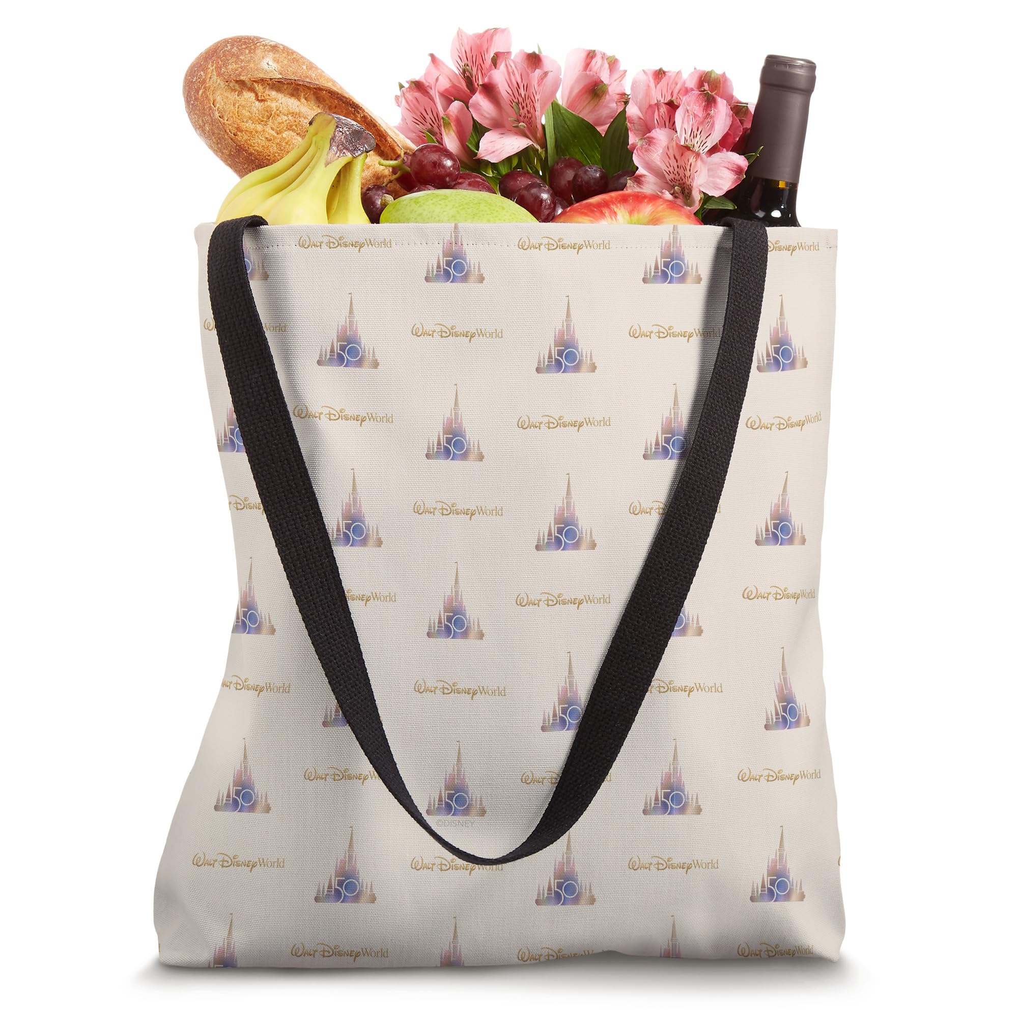 Walt Disney World 50th Anniversary Castle Print Tote Bag