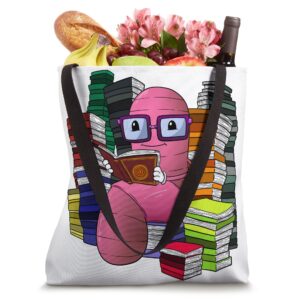 Bookworm and the To-Be-Read Pile Tote Bag