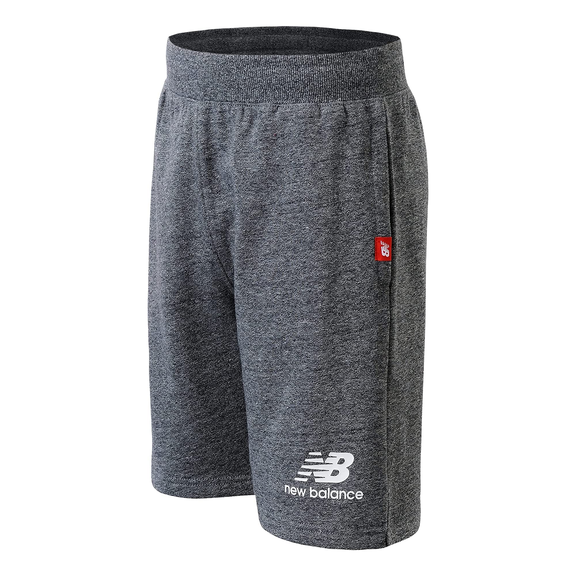 New Balance Boy's Core Fleece Shorts (Big Kids) Charcoal Heather SM (8 Big Kid)