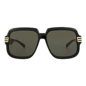 Gucci Square/Rectangle Sunglasses Black Black Grey Luxury Eyewear Made In Italy Injection Frame Designer Fashion for Everyday Luxury