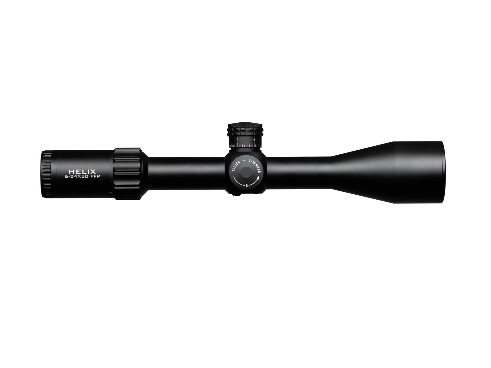 Helix Rifle Scope 6-24x50 SFP w/ Zerostop, 30mm Tube, MRAD, MOA Reticle, Clean and Dirty Reticle, Element Optics Rifle Scope (EHR-1C MOA)