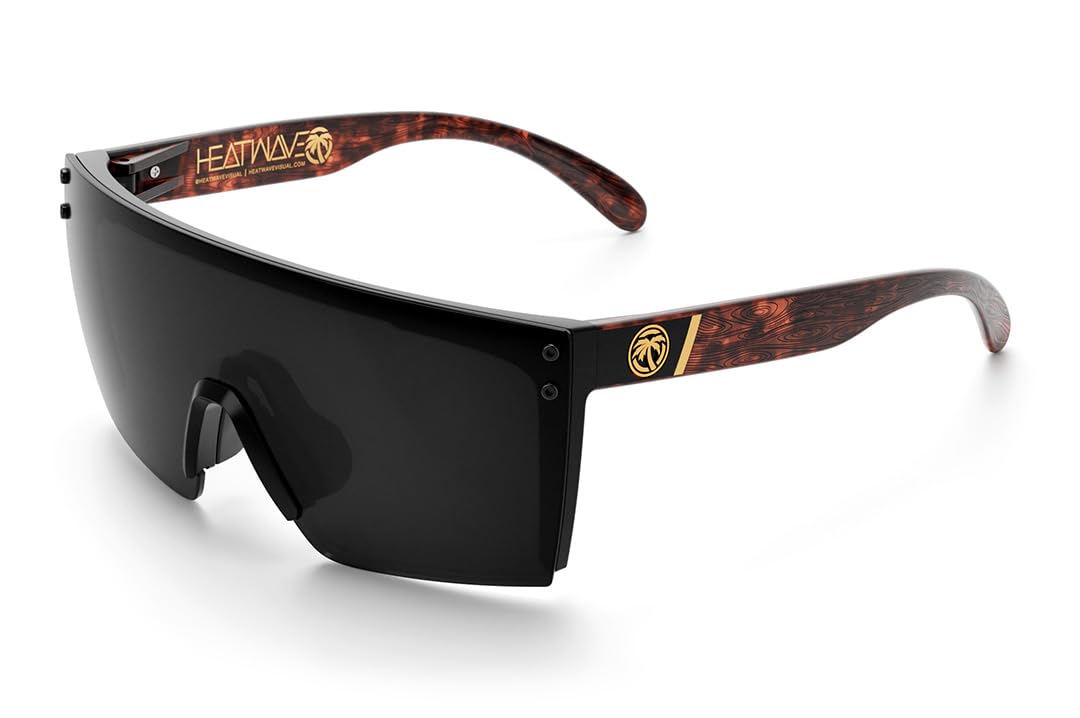 Heat Wave Visual Lazer Face Custom Collection Sunglasses in Woodgrain