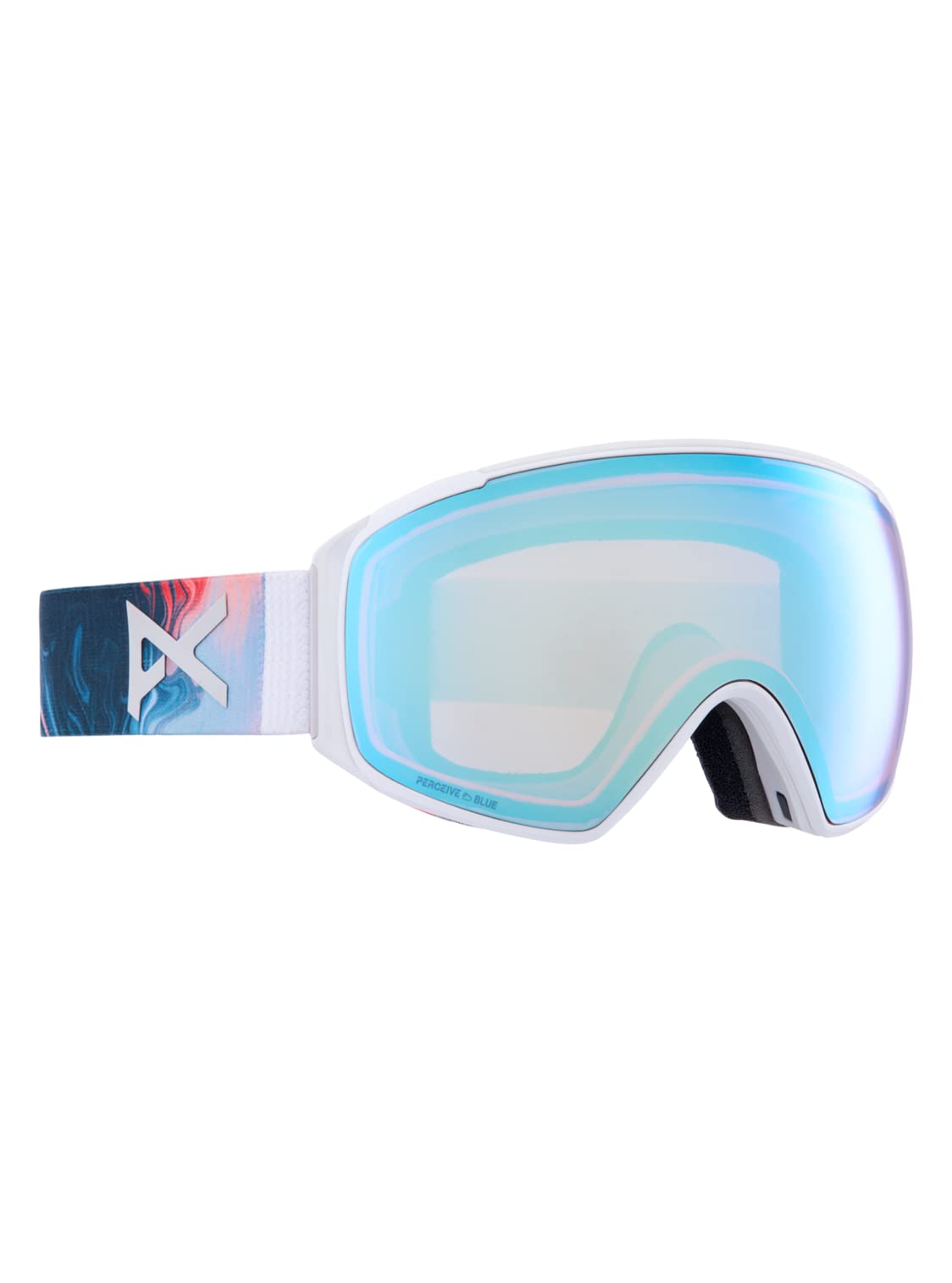 Anon M4S Toric Goggles + Bonus Lens + MFI face mask, Frame: Ripple, Lens: Perceive Variable Blue (21% / S2), Spare Lens: Perceive Cloudy Pink (53% / S1)