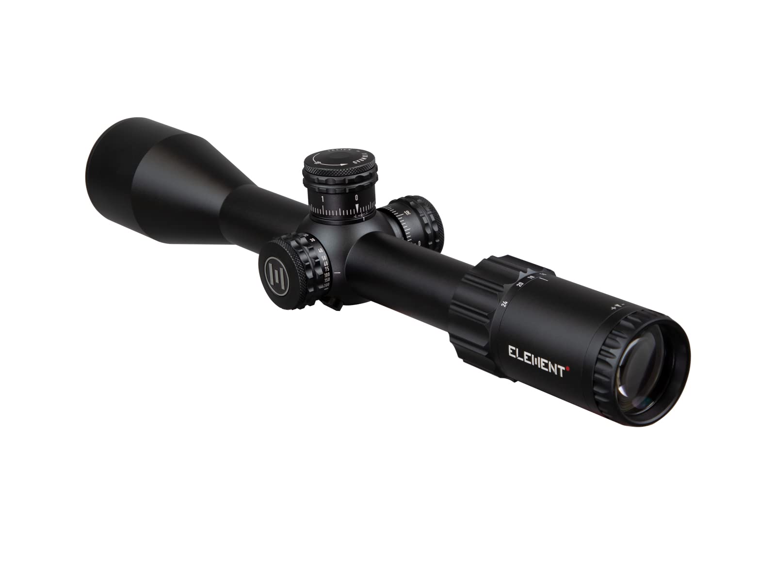 Helix Rifle Scope 6-24x50 SFP w/ Zerostop, 30mm Tube, MRAD, MOA Reticle, Clean and Dirty Reticle, Element Optics Rifle Scope (EHR-1C MOA)