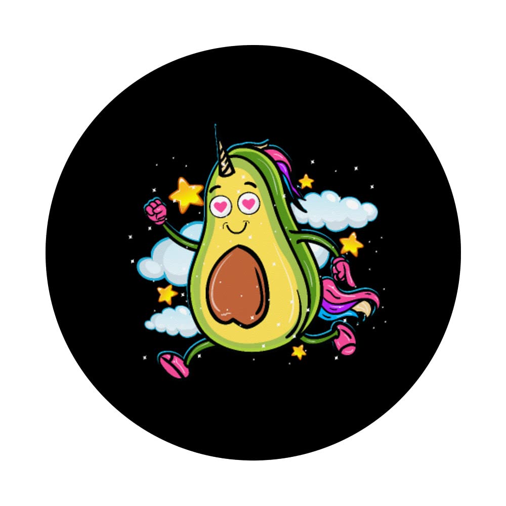 Funny Unicado Avocado Uni-Cado Unicorn PopSockets Swappable PopGrip