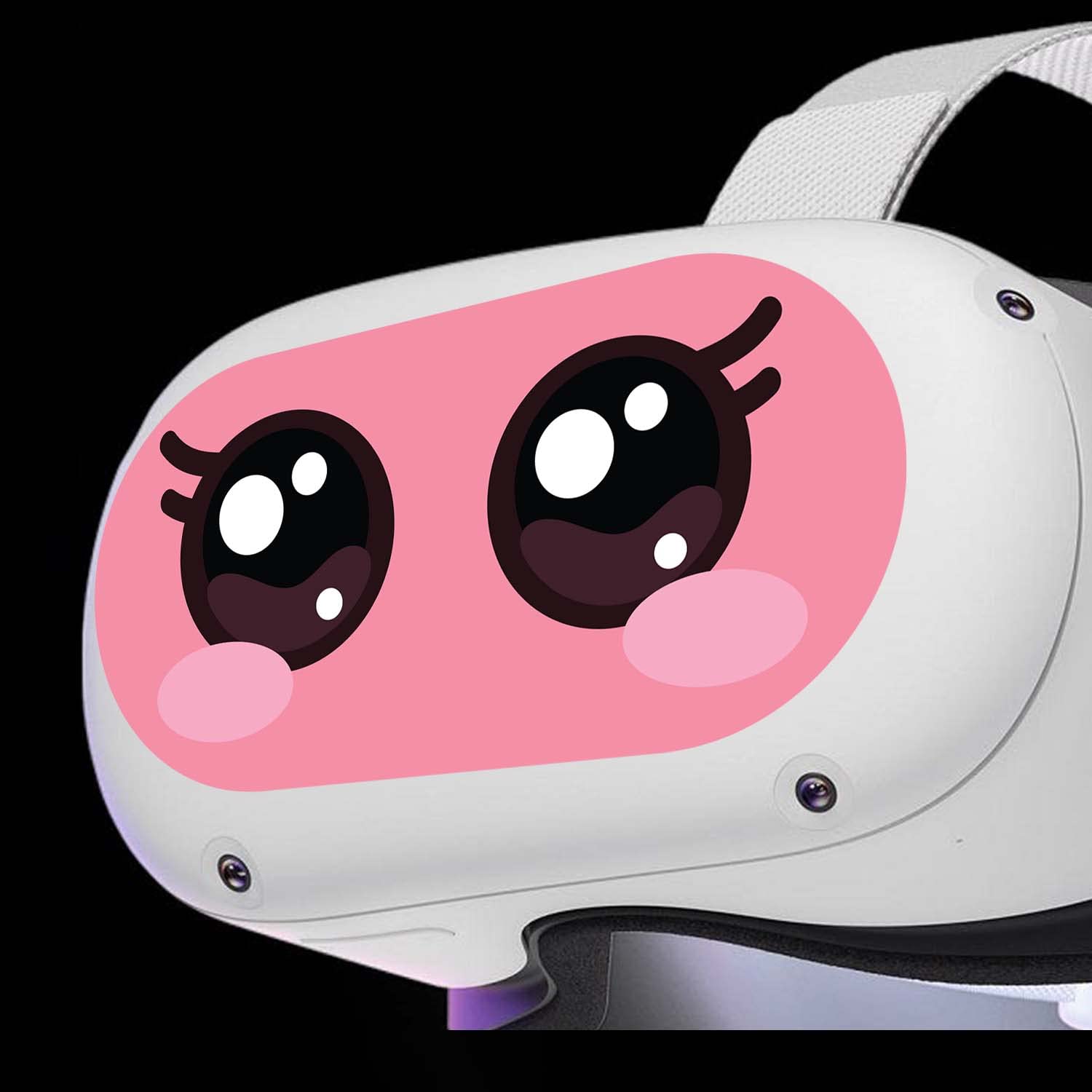 KCD VR Headset Controller Decal Sticker -Front Eyes Skin - Pretty Pink