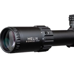 Helix Rifle Scope 6-24x50 SFP w/ Zerostop, 30mm Tube, MRAD, MOA Reticle, Clean and Dirty Reticle, Element Optics Rifle Scope (EHR-1C MOA)