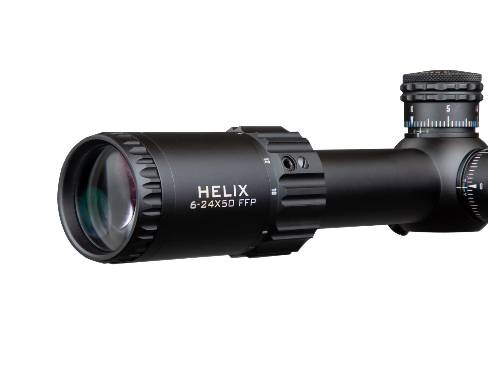 Helix Rifle Scope 6-24x50 SFP w/ Zerostop, 30mm Tube, MRAD, MOA Reticle, Clean and Dirty Reticle, Element Optics Rifle Scope (EHR-1C MOA)